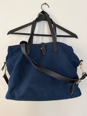 Cuyana Triple Zipper Canvas/Leather Bag